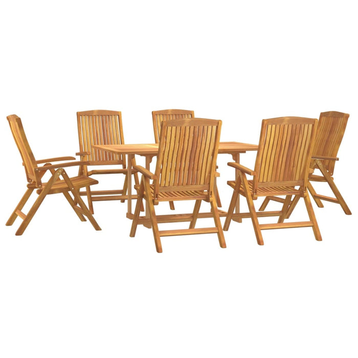 Set mobilier de grădină, 7 piese, lemn masiv de tec WALTI