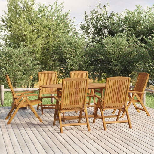 Set mobilier de grădină, 7 piese, lemn masiv de tec - WALTI WALTI