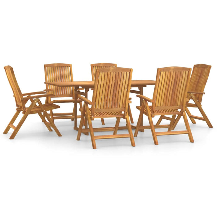 Set mobilier de grădină, 7 piese, lemn masiv de tec WALTI