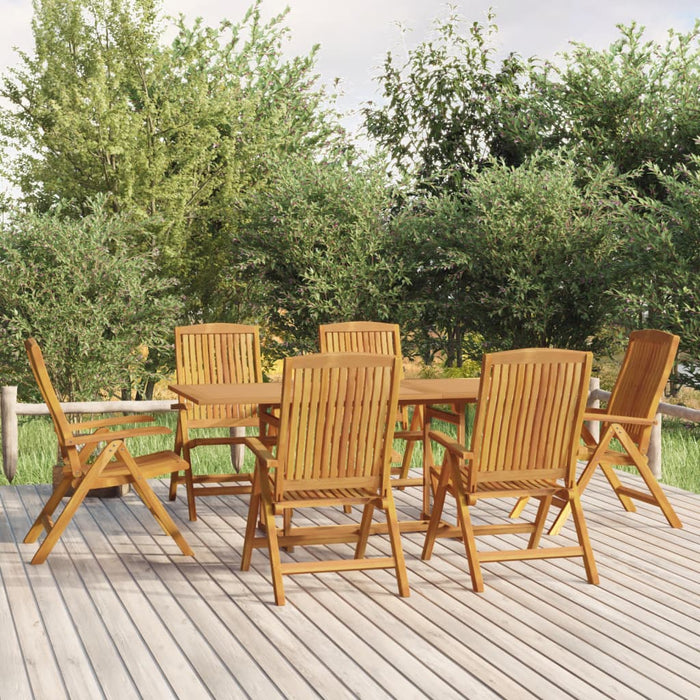 Set mobilier de grădină, 7 piese, lemn masiv de tec WALTI