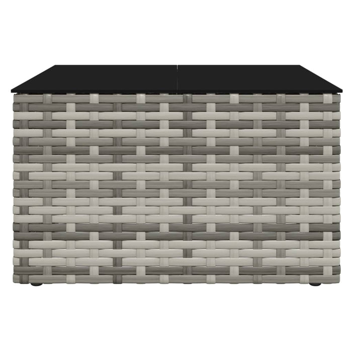 Set mobilier de grădină cu perne, 2 piese, gri, poliratan - WALTI WALTI