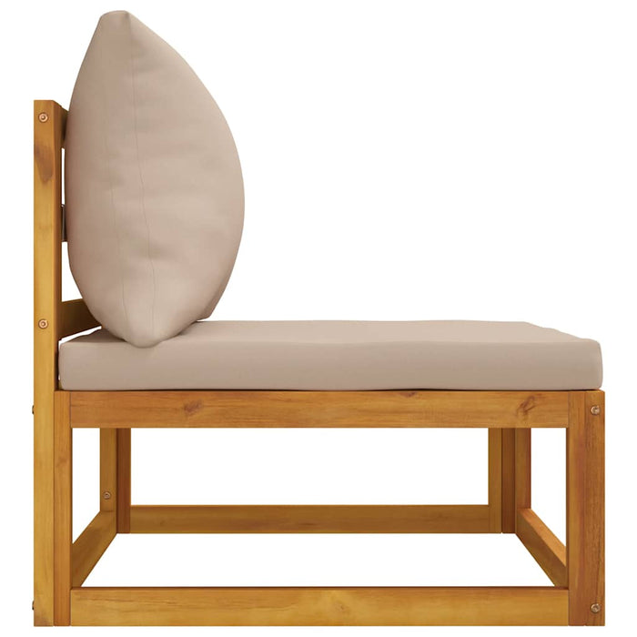 Set mobilier de grădină cu perne, 3 piese, lemn masiv acacia - WALTI WALTI
