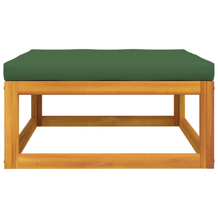 Set mobilier de grădină cu perne, 3 piese, lemn masiv acacia WALTI