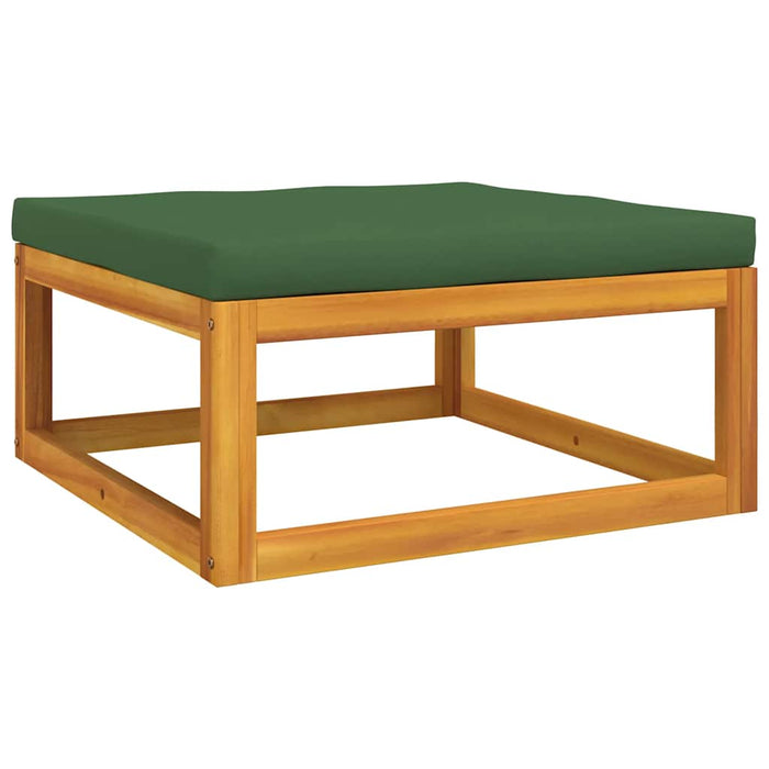 Set mobilier de grădină cu perne, 3 piese, lemn masiv acacia WALTI