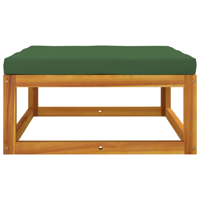 Set mobilier de grădină cu perne, 3 piese, lemn masiv acacia WALTI