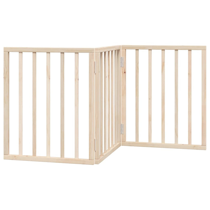 Poartă de acces pentru câini pliabilă, 3 panouri, 150 cm, lemn de plop WALTI
