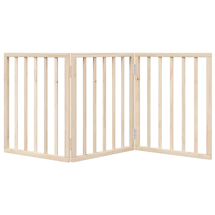 Poartă de acces pentru câini pliabilă, 3 panouri, 150 cm, lemn de plop WALTI
