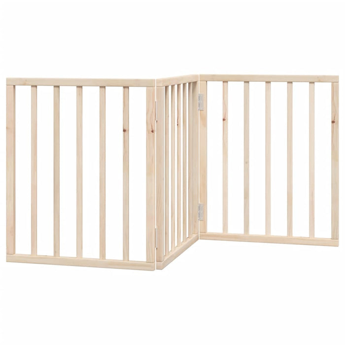 Poartă de acces pentru câini pliabilă, 3 panouri, 150 cm, lemn de plop WALTI