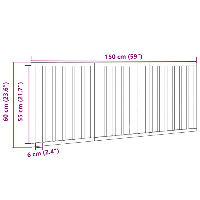 Poartă de acces pentru câini pliabilă, 3 panouri, 150 cm, lemn de plop WALTI