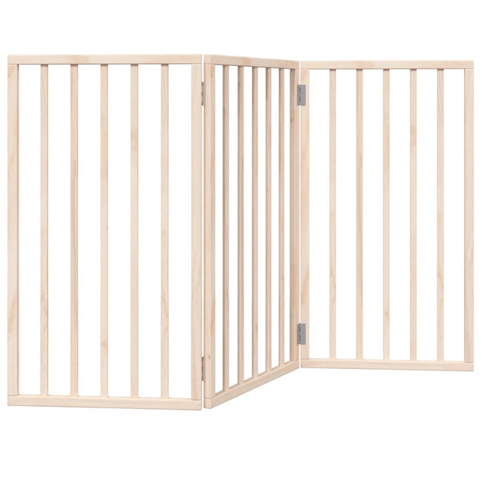 Poartă de acces pentru câini pliabilă, 3 panouri, 150 cm, lemn de plop WALTI