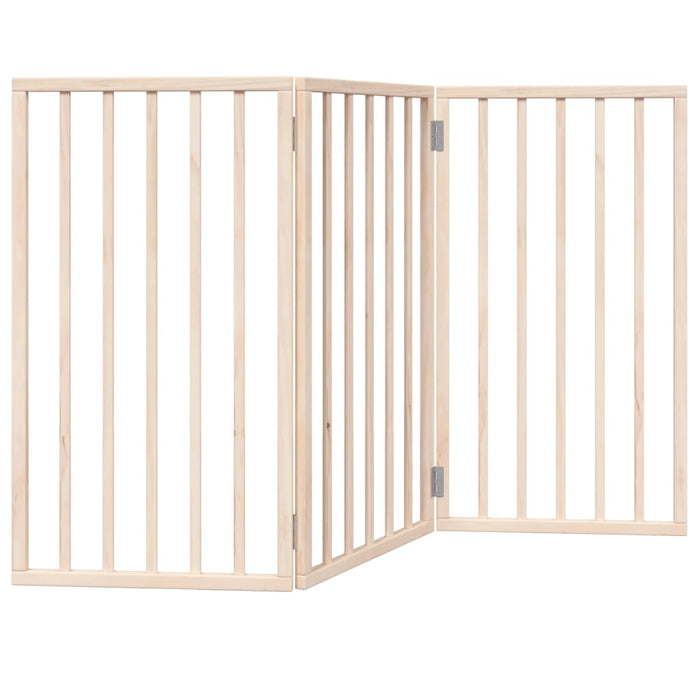 Poartă de acces pentru câini pliabilă, 3 panouri, 150 cm, lemn de plop WALTI