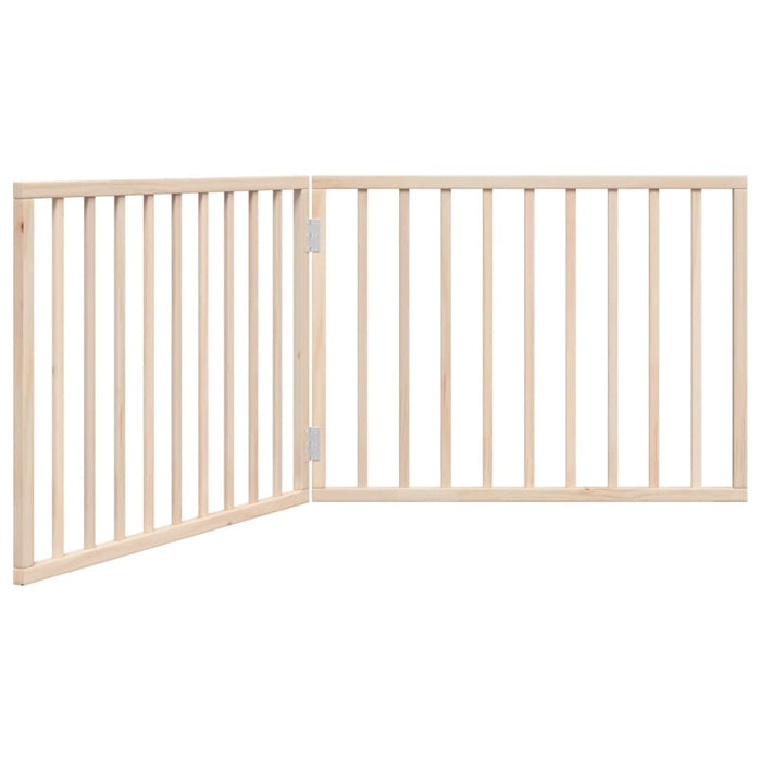 Poartă de acces pentru câini pliabilă, 2 panouri, 160 cm, lemn de plop WALTI