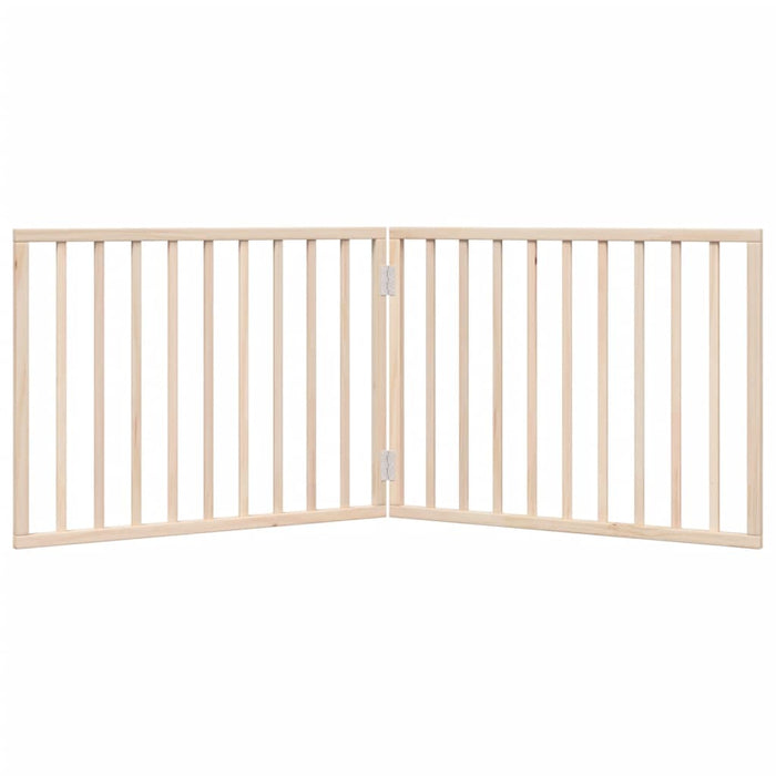 Poartă de acces pentru câini pliabilă, 2 panouri, 160 cm, lemn de plop WALTI