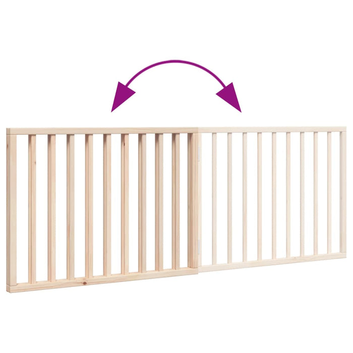 Poartă de acces pentru câini pliabilă, 2 panouri, 160 cm, lemn de plop WALTI