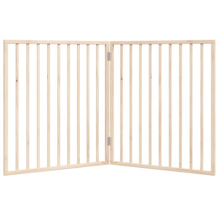 Poartă de acces pentru câini pliabilă, 2 panouri, 160 cm, lemn de plop WALTI