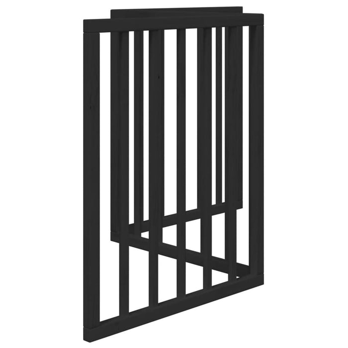 Poartă pentru câini pliabilă 3 panouri negru, 150 cm, lemn plop - WALTI WALTI