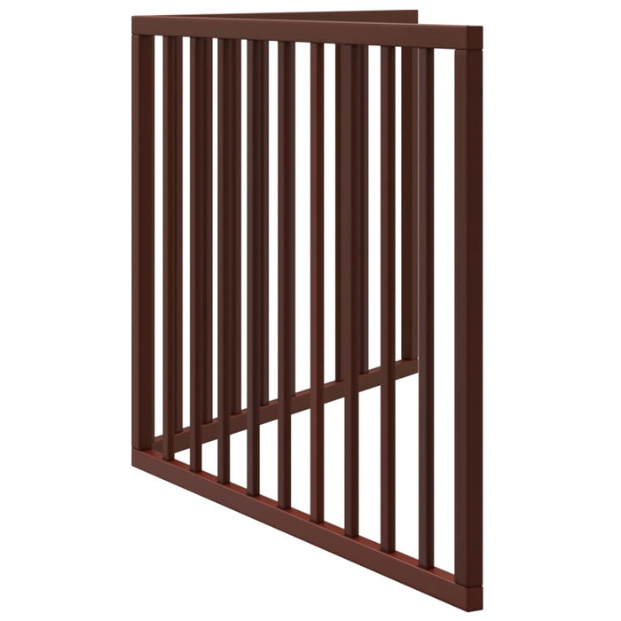 Poartă pentru câini pliabilă 2 panouri maro, 160 cm, lemn plop - WALTI WALTI