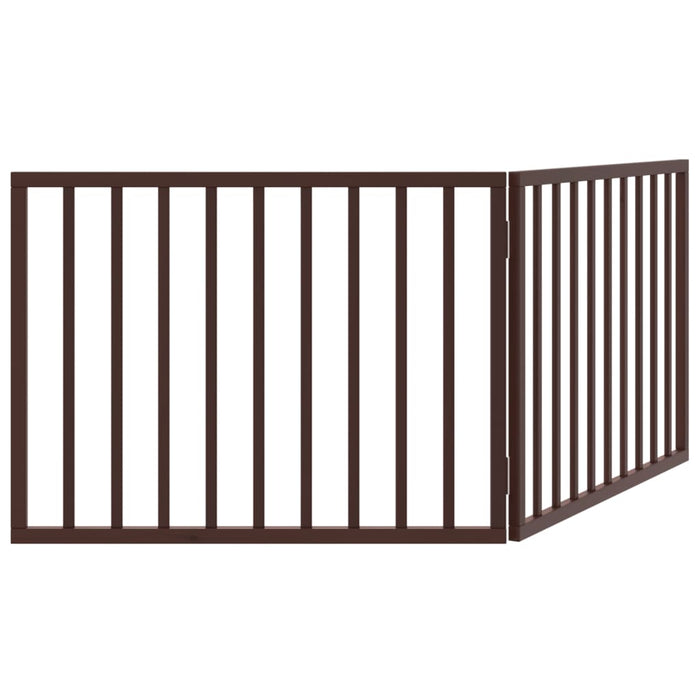Poartă pentru câini pliabilă 2 panouri maro, 160 cm, lemn plop - WALTI WALTI