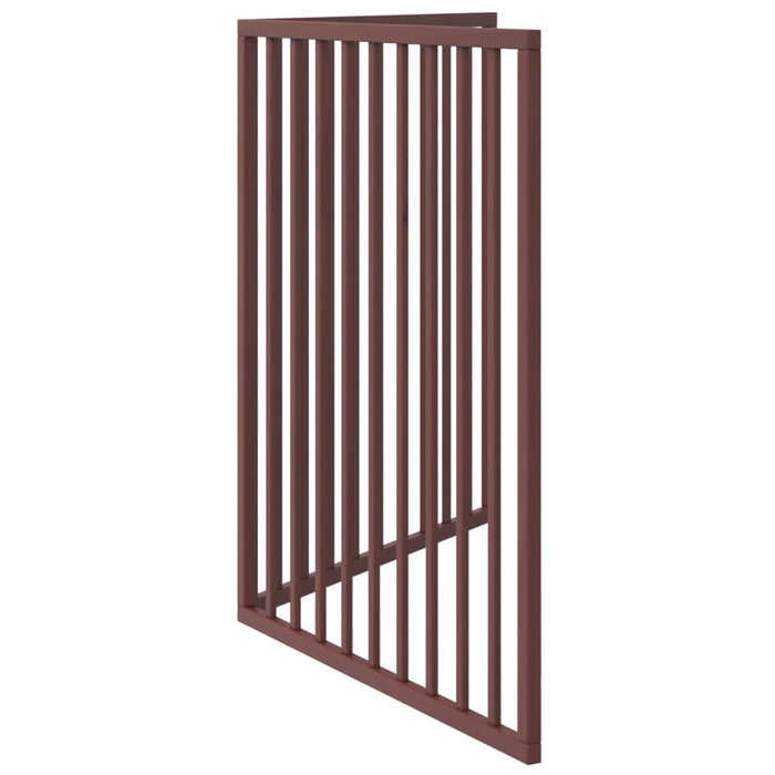 Poartă pentru câini pliabilă 2 panouri maro, 160 cm, lemn plop - WALTI WALTI