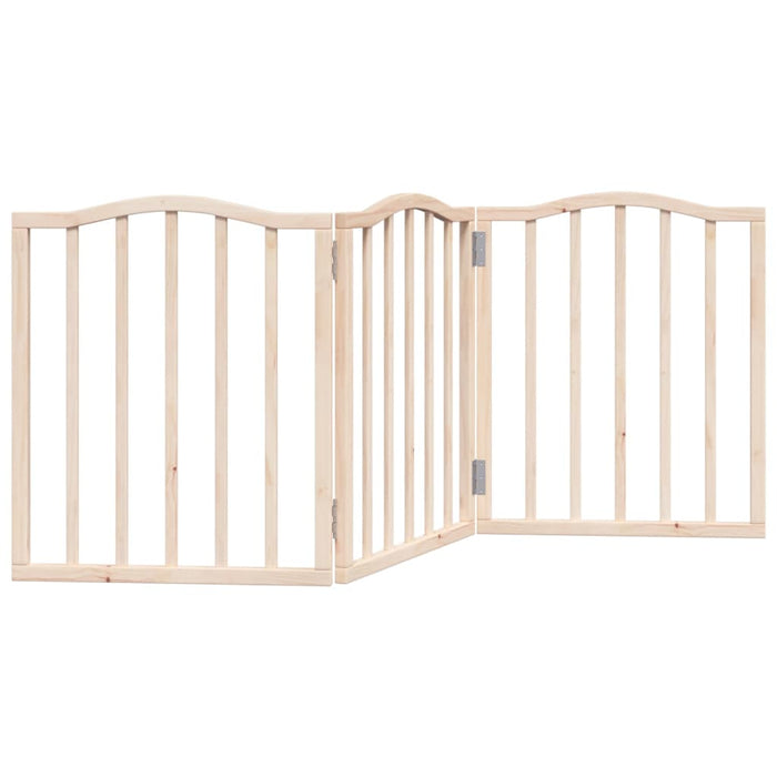 Poartă pentru câini pliabilă, 3 panouri, 150 cm, lemn de plop - WALTI WALTI