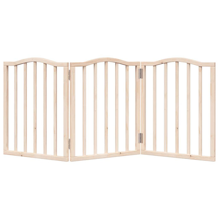 Poartă pentru câini pliabilă, 3 panouri, 150 cm, lemn de plop - WALTI WALTI
