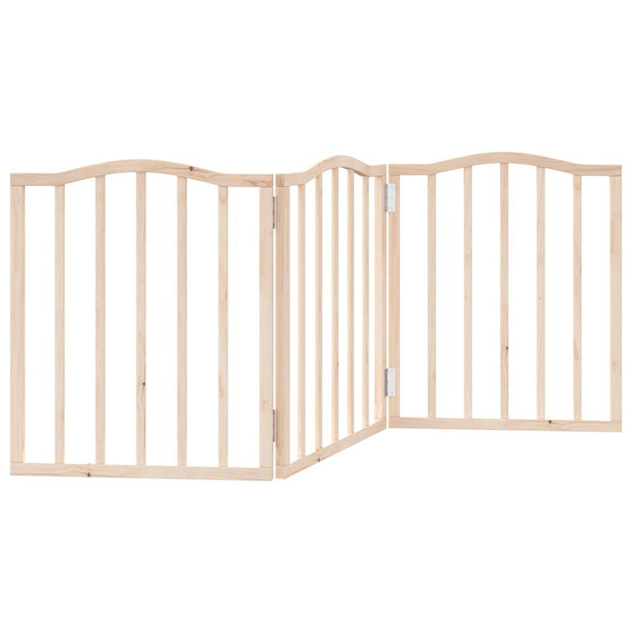 Poartă pentru câini pliabilă, 3 panouri, 150 cm, lemn de plop - WALTI WALTI