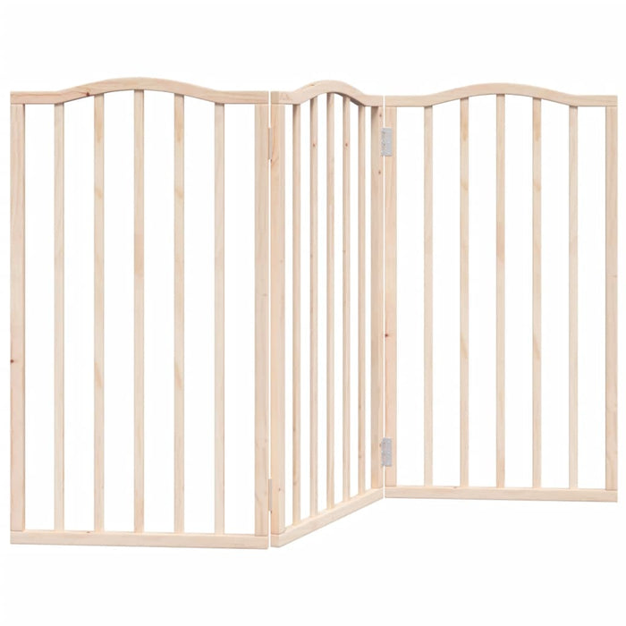 Poartă pentru câini pliabilă, 3 panouri, 150 cm, lemn de plop - WALTI WALTI