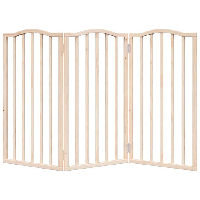 Poartă pentru câini pliabilă, 3 panouri, 150 cm, lemn de plop - WALTI WALTI