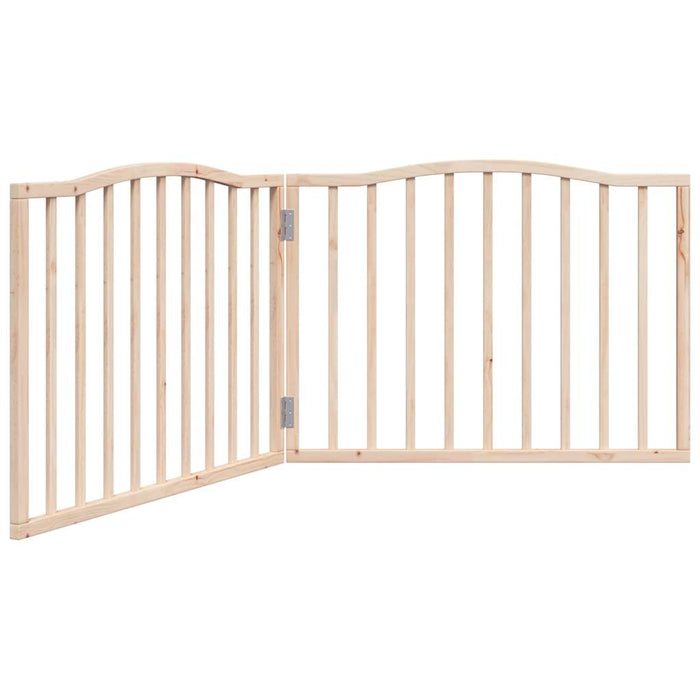 Poartă pentru câini pliabilă, 2 panouri, 160 cm, lemn de plop - WALTI WALTI