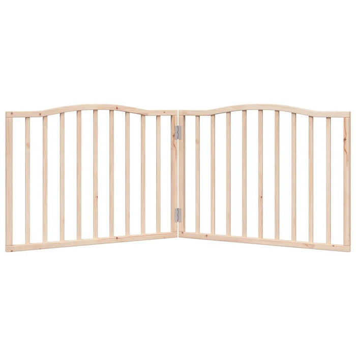 Poartă pentru câini pliabilă, 2 panouri, 160 cm, lemn de plop - WALTI WALTI
