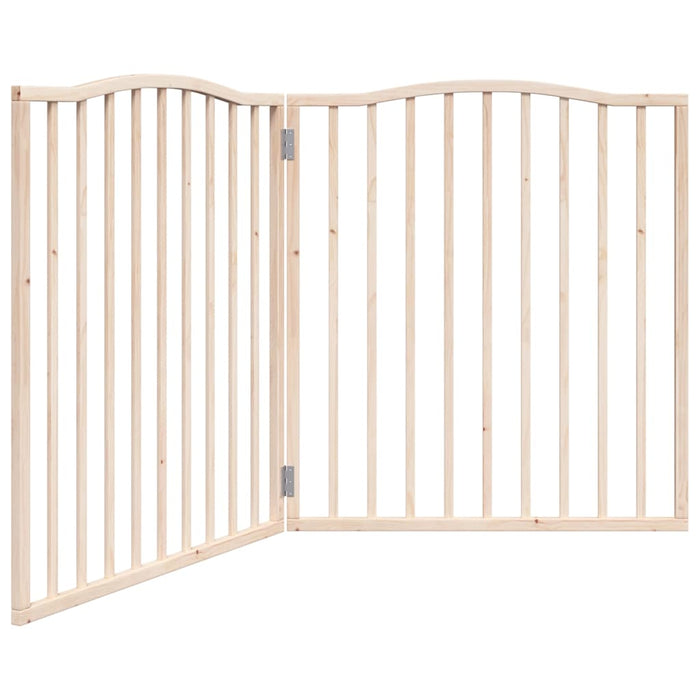 Poartă pentru câini pliabilă, 2 panouri, 160 cm, lemn de plop - WALTI WALTI