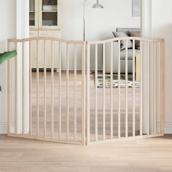 Poartă pentru câini pliabilă, 2 panouri, 160 cm, lemn de plop - WALTI WALTI