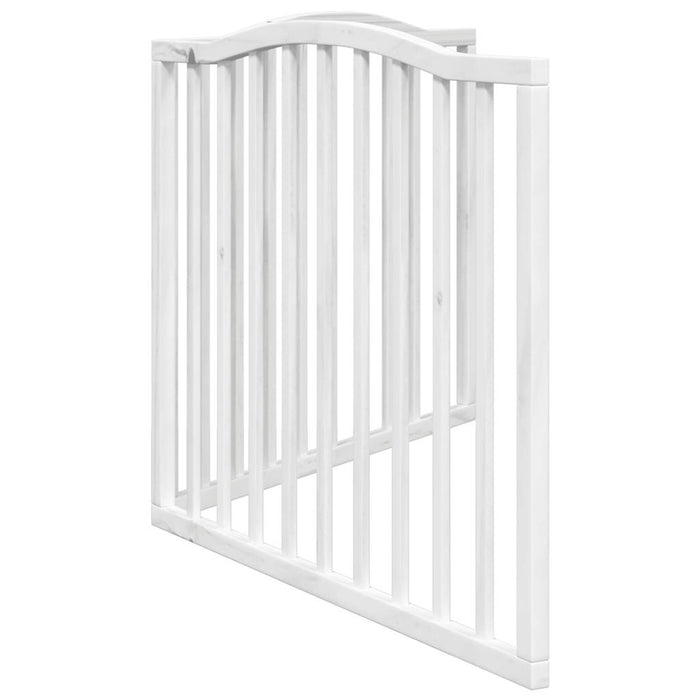 Poartă pentru câini pliabilă, 2 panouri, alb, 160 cm, lemn plop WALTI