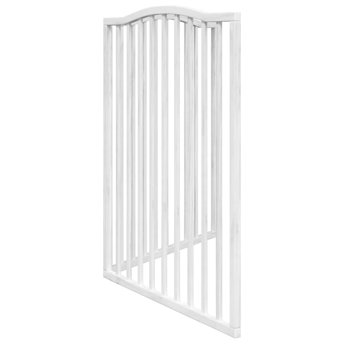 Poartă pentru câini pliabilă, 2 panouri, alb, 160 cm, lemn plop - WALTI WALTI