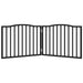 Poartă pentru câini pliabilă 2 panouri negru, 160 cm, lemn plop - WALTI WALTI