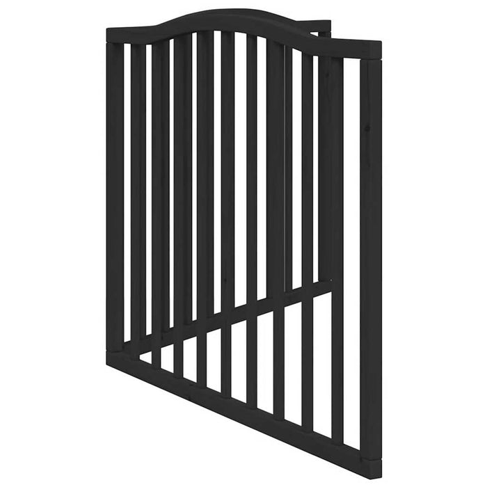 Poartă pentru câini pliabilă 2 panouri negru, 160 cm, lemn plop - WALTI WALTI