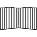 Poartă pentru câini pliabilă 2 panouri negru, 160 cm, lemn plop - WALTI WALTI