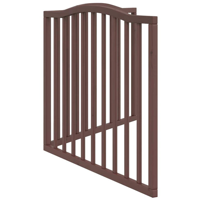 Poartă pentru câini pliabilă 2 panouri maro, 160 cm, lemn plop - WALTI WALTI