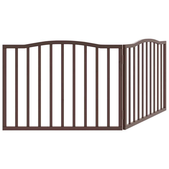 Poartă pentru câini pliabilă 2 panouri maro, 160 cm, lemn plop - WALTI WALTI