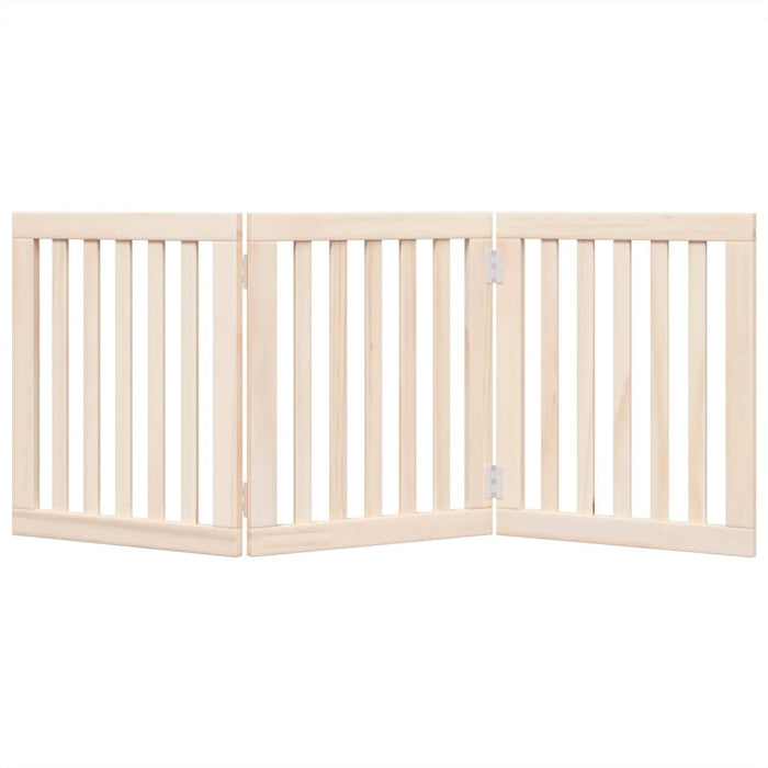 Poartă de acces pentru câini pliabilă, 3 panouri, 150 cm, lemn de plop WALTI