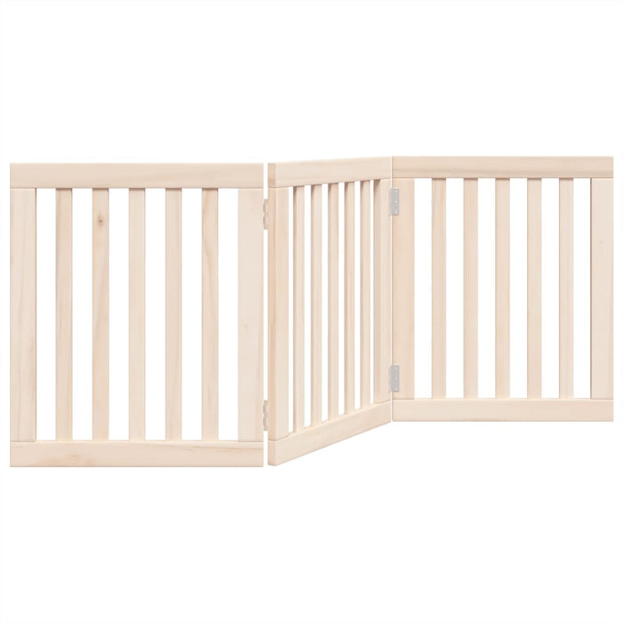 Poartă de acces pentru câini pliabilă, 3 panouri, 150 cm, lemn de plop WALTI