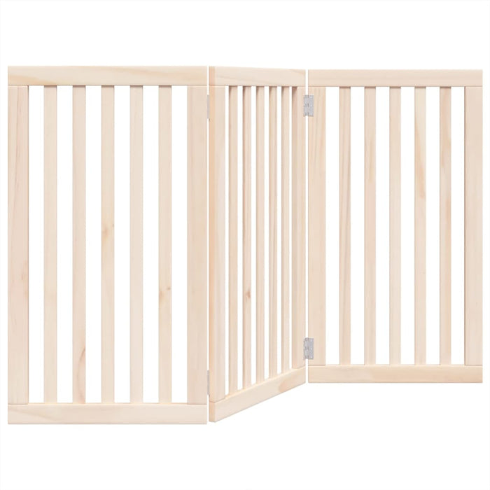 Poartă de acces pentru câini pliabilă, 3 panouri, 150 cm, lemn de plop WALTI