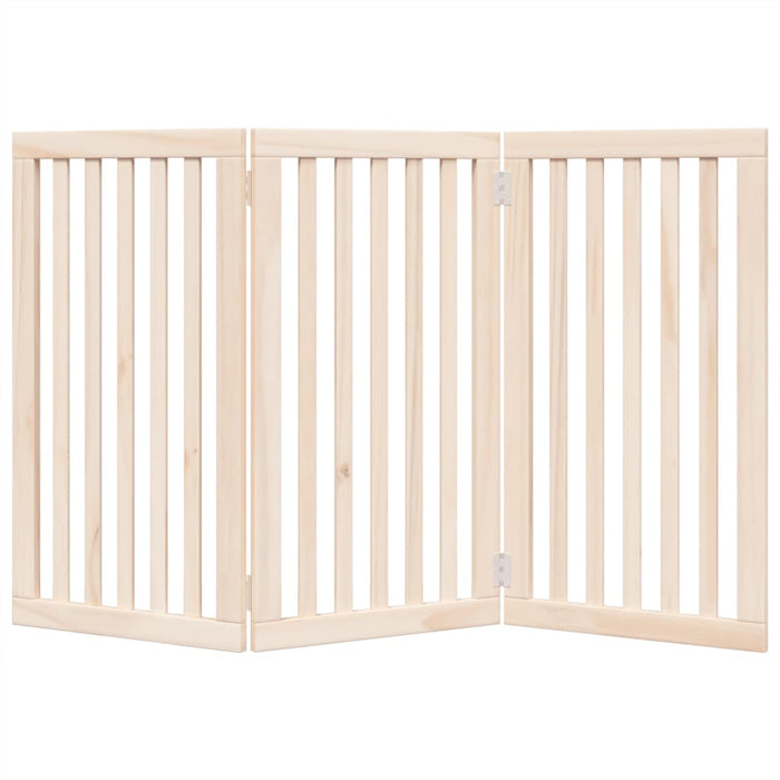 Poartă de acces pentru câini pliabilă, 3 panouri, 150 cm, lemn de plop WALTI
