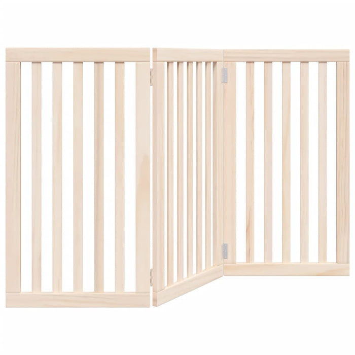 Poartă de acces pentru câini pliabilă, 3 panouri, 150 cm, lemn de plop WALTI