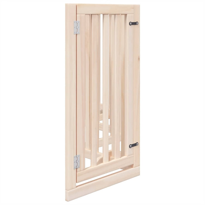 Poartă de acces pentru câini cu ușă pliabilă, 6 panouri, 300 cm, lemn de plop WALTI