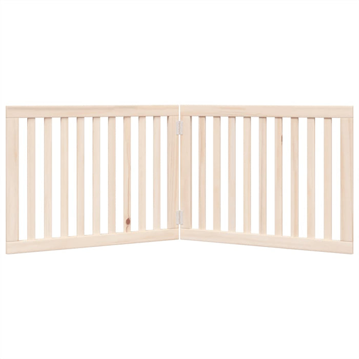 Poartă de acces pentru câini pliabilă, 2 panouri, 160 cm, lemn de plop WALTI