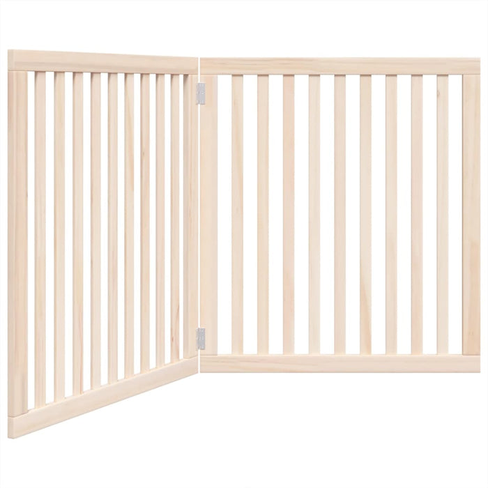 Poartă pentru câini pliabilă, 2 panouri, 160 cm, lemn de plop - WALTI WALTI