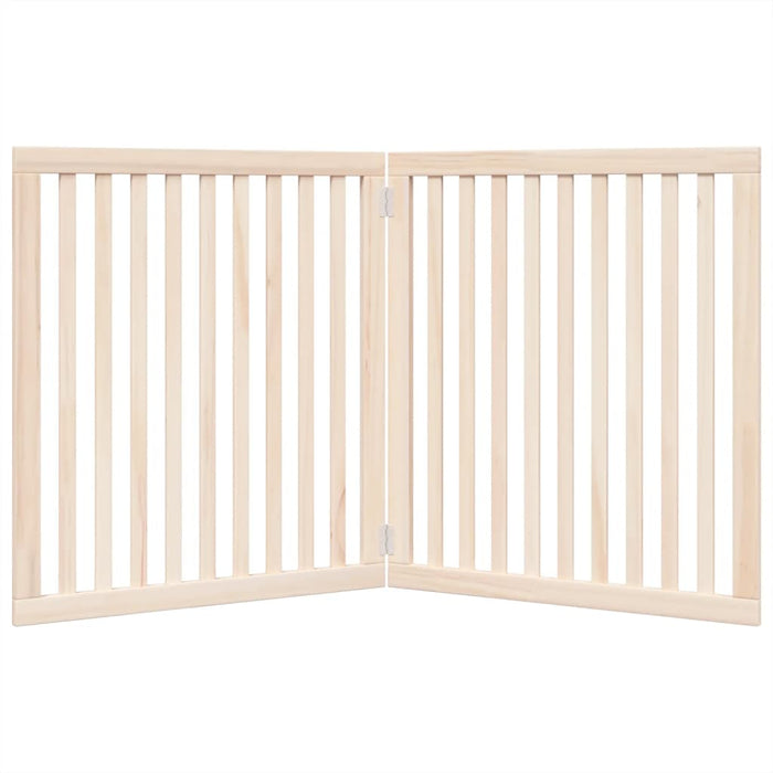 Poartă pentru câini pliabilă, 2 panouri, 160 cm, lemn de plop - WALTI WALTI