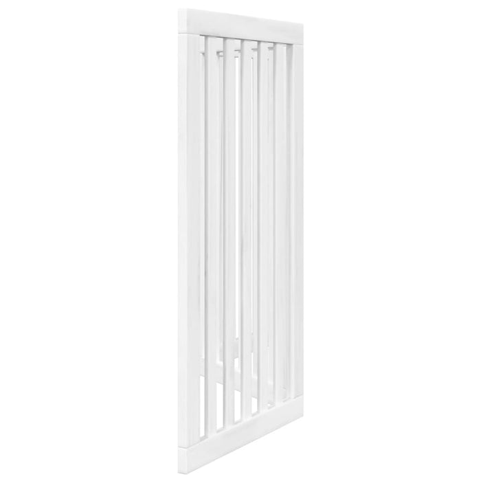 Poartă pentru câini pliabilă, 3 panouri, alb, 150 cm, lemn plop - WALTI WALTI