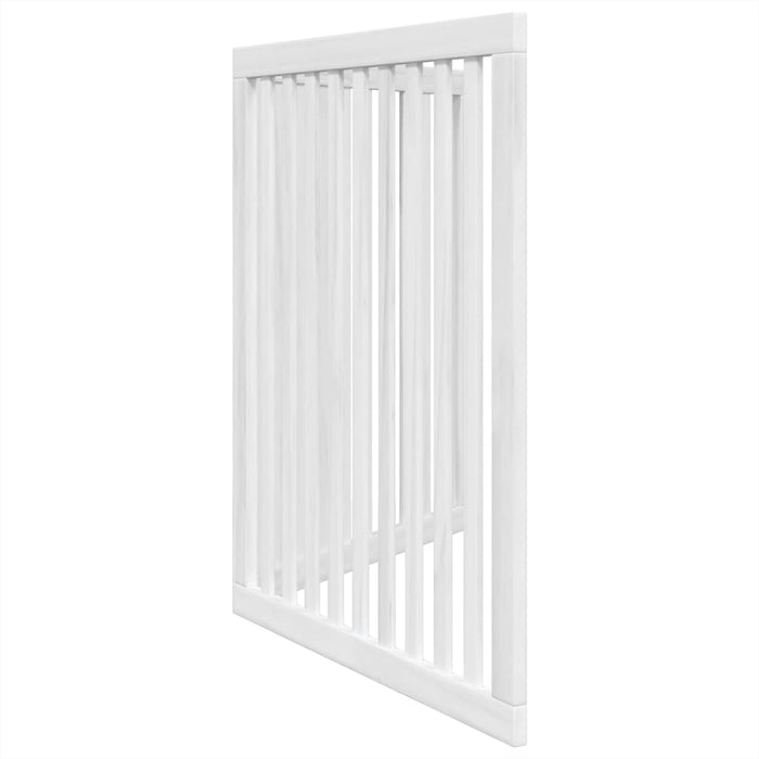Poartă pentru câini pliabilă, 2 panouri, alb, 160 cm, lemn plop - WALTI WALTI